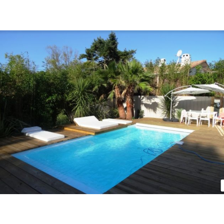 Piscine Bois Diana Rectangulaire avec Escalier 820x420x145 cm