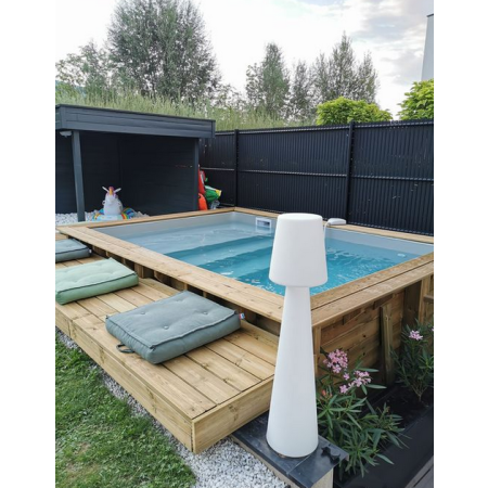 Kit Piscine Bois Hors Sol Rectangulaire Tamara 425 x 325 x 130 cm