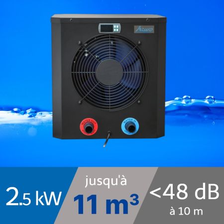 Pompe à chaleur piscine Azuro Mini 2.5 kW pour piscine de 11m3