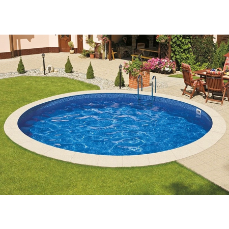 Piscine Acier Ronde Ibiza Enterrée D5 x 1.5 m