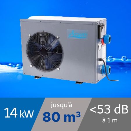 Pompe à chaleur piscine Azuro 14 kW + WiFi pour piscine de 80m3