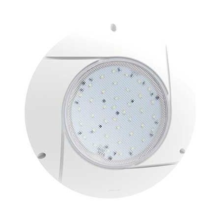 Collerette pour projecteur extra plat blanc