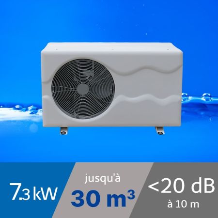 Pompe à chaleur Inverter 5.2 kW pour piscine de 15-30m3 + Bâche de protection
