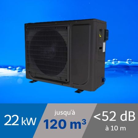 Pompe à chaleur NE 22 kW Triphasée pour piscine de 120m3