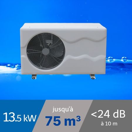 Pompe à chaleur SPARK INVERTER 12 - 13.5 kW + Bâche de protection pour piscine de 65-75m3