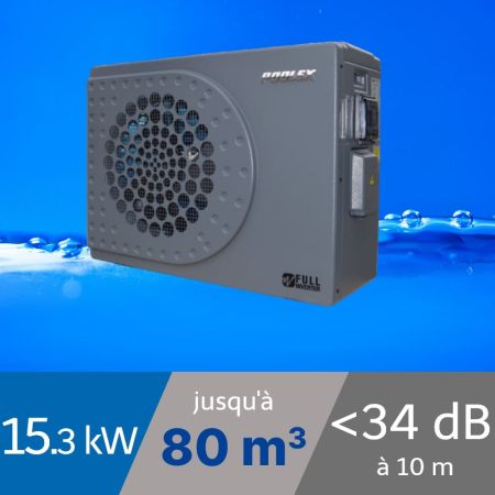 Pompe à chaleur Poolex Jetline 15.3 kW pour piscine de 65-80m3