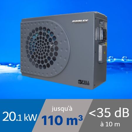 Pompe à chaleur Poolex Jetline 20 kW pour piscine de 80-110m3