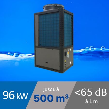 Pompe à chaleur Pro Inverter 96 kW pour piscine de 500m3