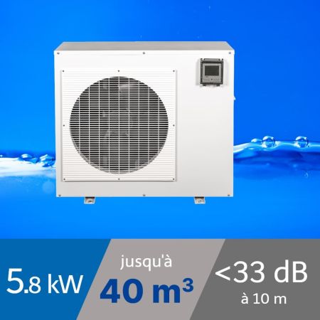 Pompe à chaleur Spark 5.8 kW pour piscine de 30-40m3