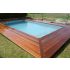 Piscine Bois Luxe Rectangulaire avec Escalier droit 520x320x131cm