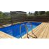 Piscine bois UBBINK AZURA 505x350x126cm Liner Bleu