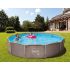 Piscine Tubulaire Ronde aspect Osier ⌀427x107cm