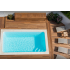 Piscine Bois Luxe Rectangulaire avec Escalier d'angle 420x320x131cm