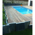 Piscine Bois Luxe Rectangulaire avec Escalier droit 520x320x131cm