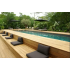 Piscine Bois Diana Rectangulaire avec Escalier d'Angle 820x420x145cm Pierre de Bali