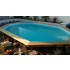 Piscine Bois Lucci Octogonale allongée avec Plage immergée + Escalier 415x265x131cm