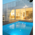 Piscine Bois Luna Rectangulaire avec Plage immergée + Escalier 350x270x70cm