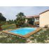 Piscine Bois Luxe Rectangulaire avec Plage immergée + escalier 420x320x145cm