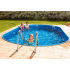 Piscine Allongée Ibiza Acier à enterrer 525 x 320 x 150 cm sans rails supérieurs 