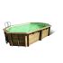 Piscine bois SUNWATER 490x300x120cm Liner Beige