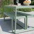 Ensemble Table et Bancs RIO Aluminium Vert d'Eau