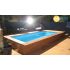 Piscine Bois Luxe Rectangulaire avec Escalier 470x270x145cm