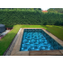 Piscine Bois Luxe Rectangulaire avec Escalier 470x270x145cm Pierre de Bali