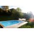 Piscine Bois Luxe Rectangulaire avec Plage immergée + Escalier 520x320x131cm