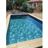 Piscine Bois Luxe Rectangulaire avec Escalier d'Angle 520x320x131cm Pierre de Bali