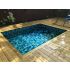 Piscine Bois Rebecca Rectangulaire avec Escalier d'Angle 920x420x145cm Pierre de Bali