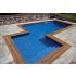 Piscine Bois Super Max Rectangulaire avec Escalier + Plage 2000x820x145cm Pierre de Bali