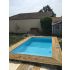 Piscine Bois Luxe Rectangulaire avec Escalier 420x320x145cm