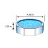 Piscine GRE D460 H120 Hors Sol Acier Ronde FIDJI 