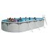 Piscine Allongée OVALADA Acier 550cm x 366cm x H 120cm + Kit d'été 