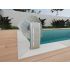 Volet roulant Hors sol électrique BALI pour piscine ronde hexagonale ⌀395 cm