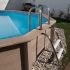 Kit Piscine Béton Aspect Bois Allongé 635x472x130cm