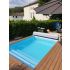 Piscine Bois California Rectangulaire Luxe avec Escalier 520x220x131cm