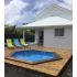 Piscine Bois Spark Ronde Hexagonale ⌀400x115cm