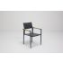 Fauteuil de jardin PIANA Anthracite Teck et Aluminium  