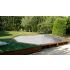 Piscine bois Allongée UBBINK AZURA 550x355x120cm Liner Gris 