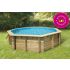 Piscine bois UBBINK OCEA 510x120cm Liner Gris