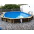 Piscine bois Allongée UBBINK SUPER TONGA 820x470x130cm Liner Bleu 