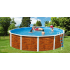 Piscine Ronde ETNICA Acier Aspect Bois 460cm x  H 120cm