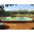 Piscine bois UBBINK SASHA 490x355x130cm Liner Sable 